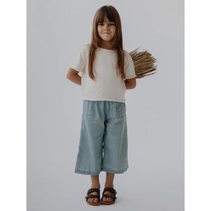 NWT Daughter Hunter Green Joni Tee Short Sleeve Crop Top Girls Size 14